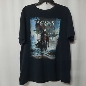 2013 Assassin's Creed IV Black Flag Short Sleeve Tshirt Adult Sz 2XL Gaming